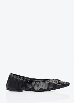 TOTEME The Gathered Flats Black tot0257023