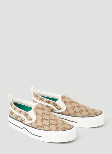 Gucci 1977 Slip-On Sneakers Beige guc0253126