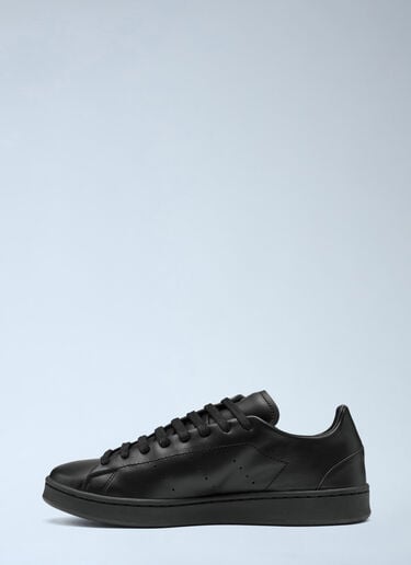 LN-CC® - Y-3: Diagonal Stan Smith Sneakers - Black Y-3 Diagonal Stan Smith Sneakers Black yyy0165027