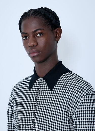 Houndstooth Zip-Up Shirt Jil Sander Houndstooth Zip-Up Shirt Grey jil0163001