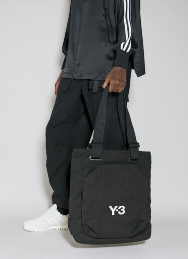 Logo Print Tote Bag Y-3 Logo Print Tote Bag Black yyy0354027