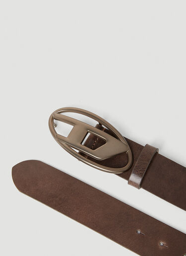 1DR Logo Buckle Belt Diesel 1DR Logo Buckle Belt Brown dsl0153030