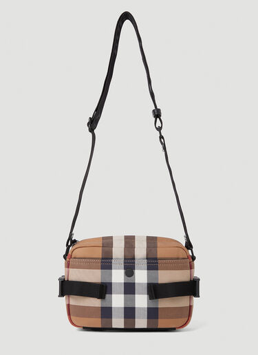 Burberry 格纹单肩包 棕色 bur0151076