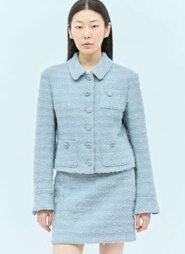 Gucci Tweed Jacket Blue guc0255010