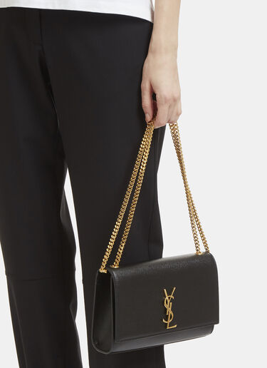 Saint Laurent Kate Medium Shoulder Bag Black sla0231037