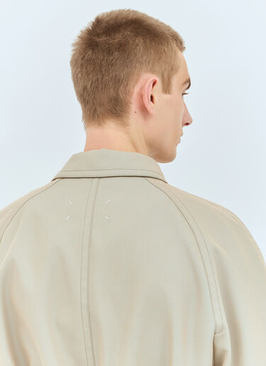Maison Margiela Raw Cuffs Trench Coat Beige mla0158001