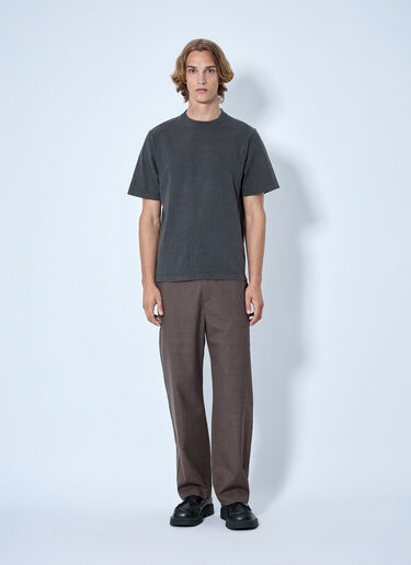 LN-CC® - The Row: Ari Wool Wide-Leg Pants - Brown The Row Ari Wool Wide-Leg Pants Brown row0165001