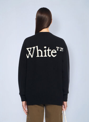 Bookish Logo Knit Sweater Off-White Bookish Logo Knit Sweater Black ofw0262036
