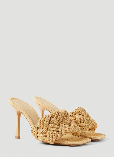 Bottega Veneta Lido High Heel Mules Beige bov0251079