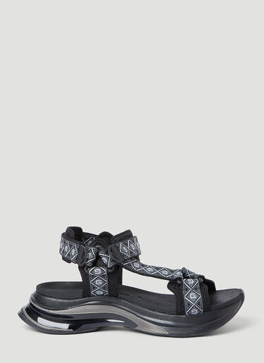 Gucci Square G Run Sandals Black guc0153067