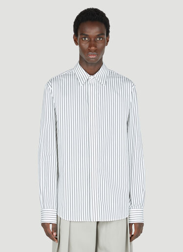 Bottega Veneta 细条纹府绸衬衫 白色 bov0154009