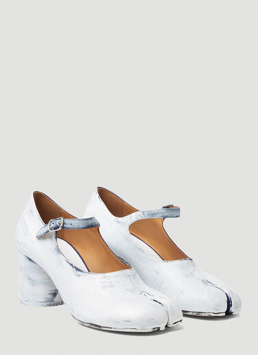 Maison Margiela Tabi Heeled Mary Jane Shoes White mla0247026
