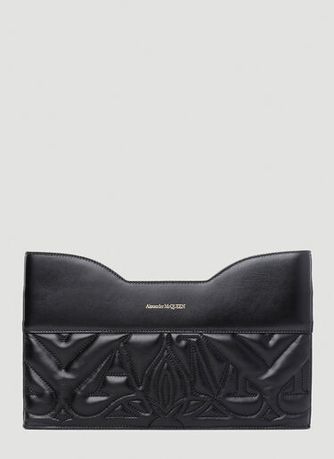 Alexander McQueen 보우 지퍼 파우치 블랙 amq0251012