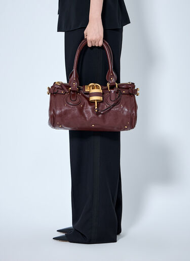 Chloé 帕丁顿粒纹肩包 棕色 chl0265052