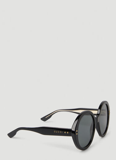 Gucci Round Frame Sunglasses Black guc0247353