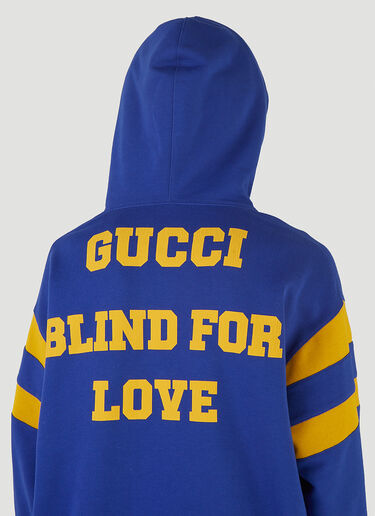 Gucci 25 Gucci Eschatology Hooded Sweatshirt Blue guc0145022
