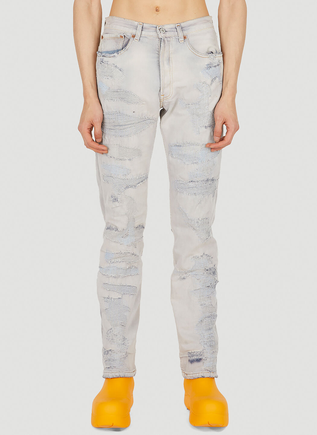 NOTSONORMAL Destroyed Jeans Yellow nsm0348025