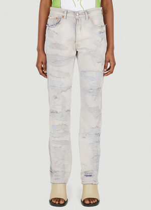 NOTSONORMAL Destroyed Jeans Green nsm0351019