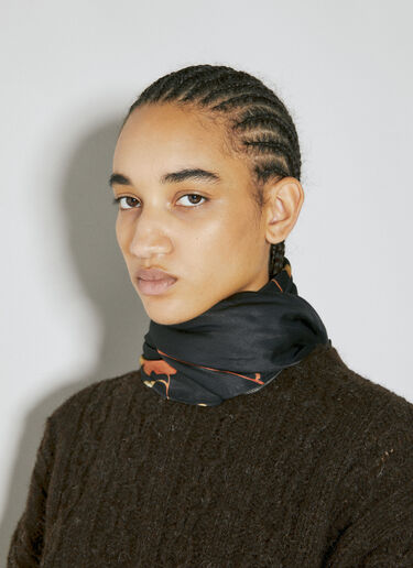 Flower Bandana Our Legacy Flower Bandana Black our0354006