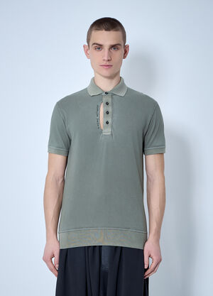 Vivienne Westwood Ripped Polo Shirt Black vvw0159007
