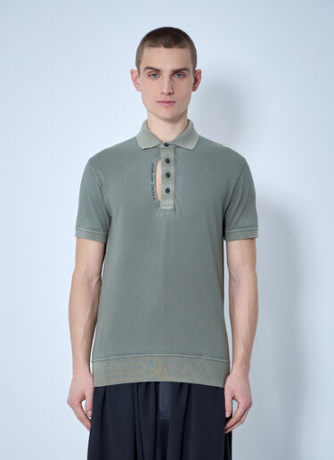 Vivienne Westwood Ripped Polo Shirt Green vvw0160004