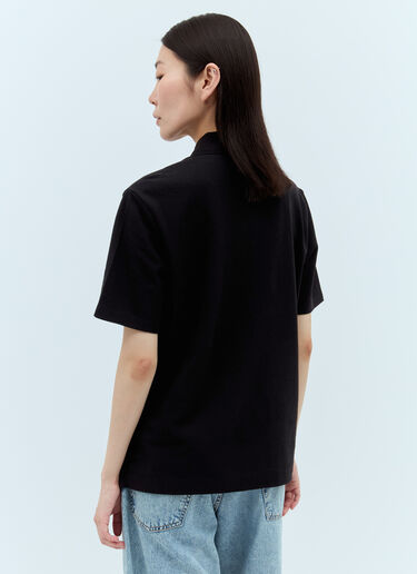 Moncler 로고 패치 폴로 셔츠  블랙 mon0257042