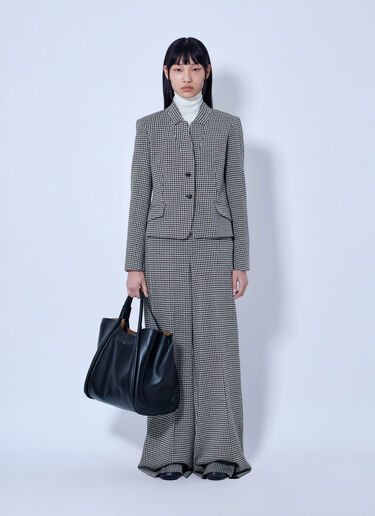 LN-CC® - Max Mara: Houndstooth Blazer - Brown Max Mara Houndstooth Blazer Brown max0266022