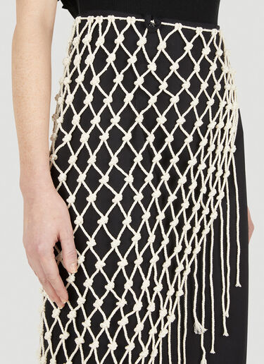 Wynn Hamlyn Macrame Skirt Black wyh0247007