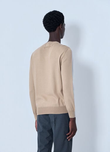 MM6 Maison Margiela Fine Knit Crewneck Sweater Beige mmm0164004