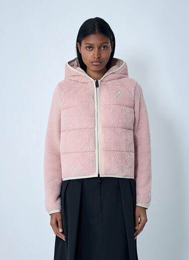 Hooded Logo Motif Jacket Moncler Grenoble Hooded Logo Motif Jacket Pink mog0262011