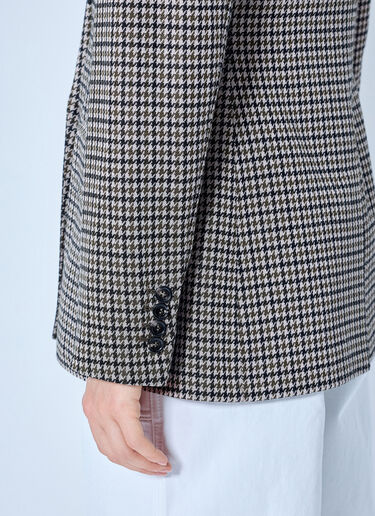 LN-CC® - Max Mara: Double-Breasted Houndstooth Blazer - Multicolour Max Mara Double-Breasted Houndstooth Blazer Multicolour max0265030