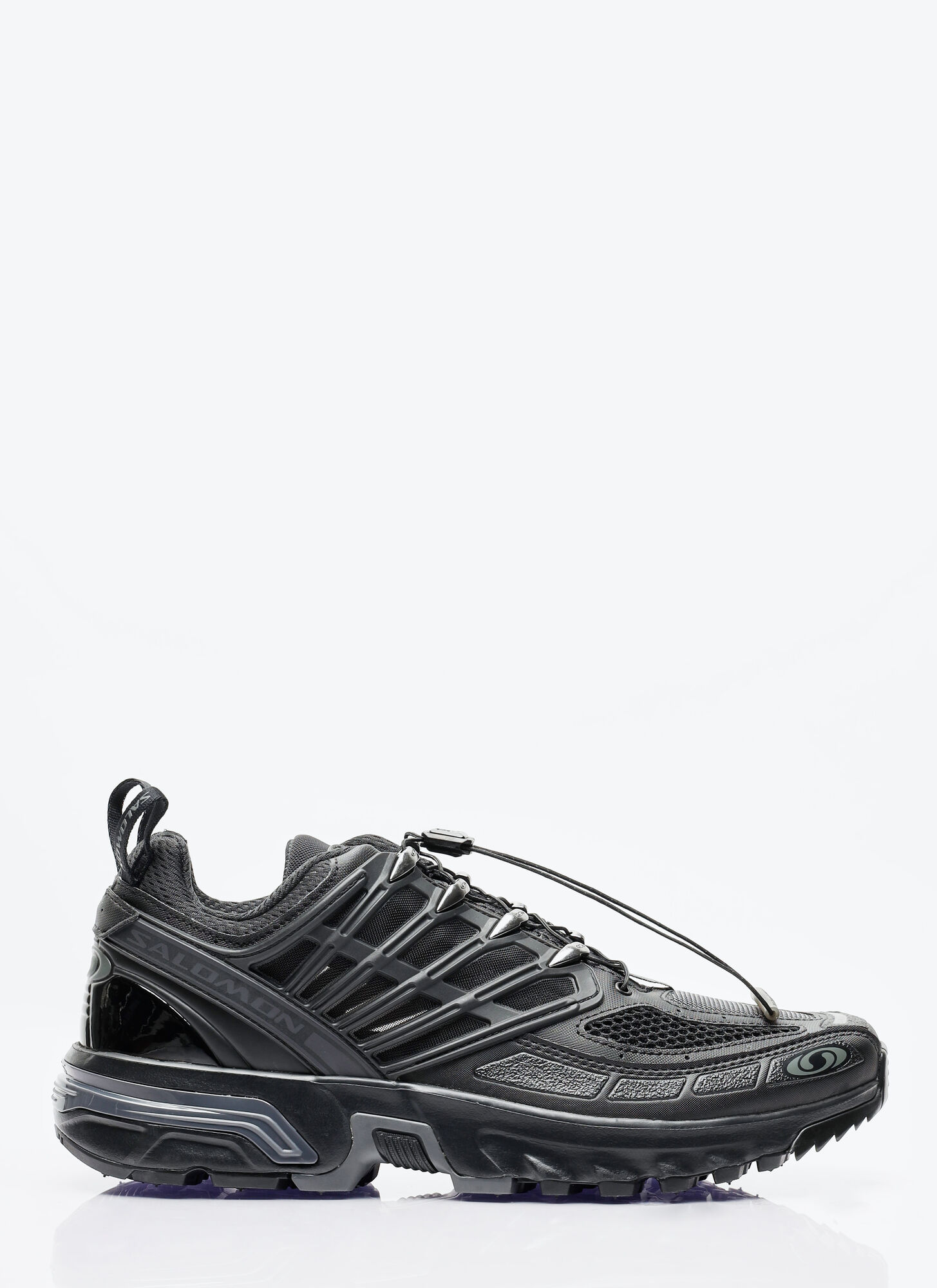 Salomon Acs Pro Advanced Rubber-trimmed Mesh Sneakers In Black