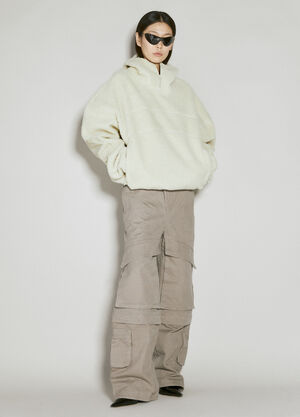 Entire Studios Fluffy Fleece Hooded Sweatshirt Brown ent0255009