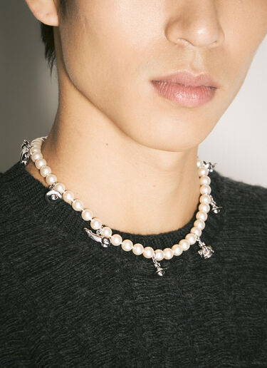 Anglo Pearl Necklace Vivienne Westwood Anglo Pearl Necklace Silver vww0158009