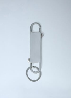 Rick Owens Stainless Steel Key Holder Silver ric0163054