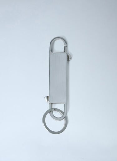 Rick Owens Stainless Steel Key Holder Silver ric0163054