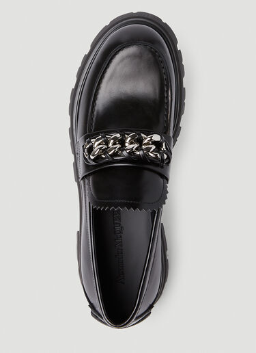 Alexander McQueen Wander Chain Loafers Black amq0151053