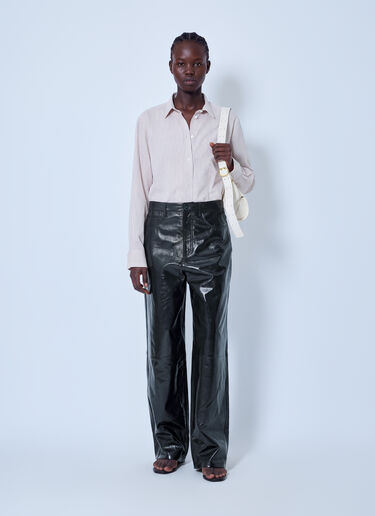 RÓHE Bruun Lacquer Baggy Trousers Brown roe0266015