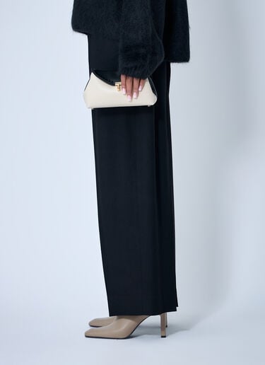 TOTEME Mini T-Lock Clutch Bag Cream tot0263076