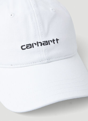 Carhartt WIP Script Baseball Cap White wip0148038