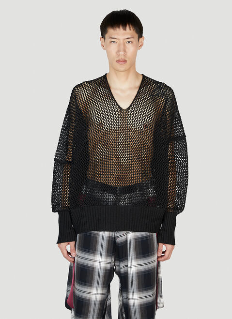 Sulvam Mesh Sweater Grey sul0150006