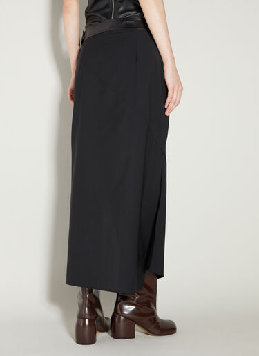 Helmut Lang Twisted Stretch Skirt Black hlm0253006