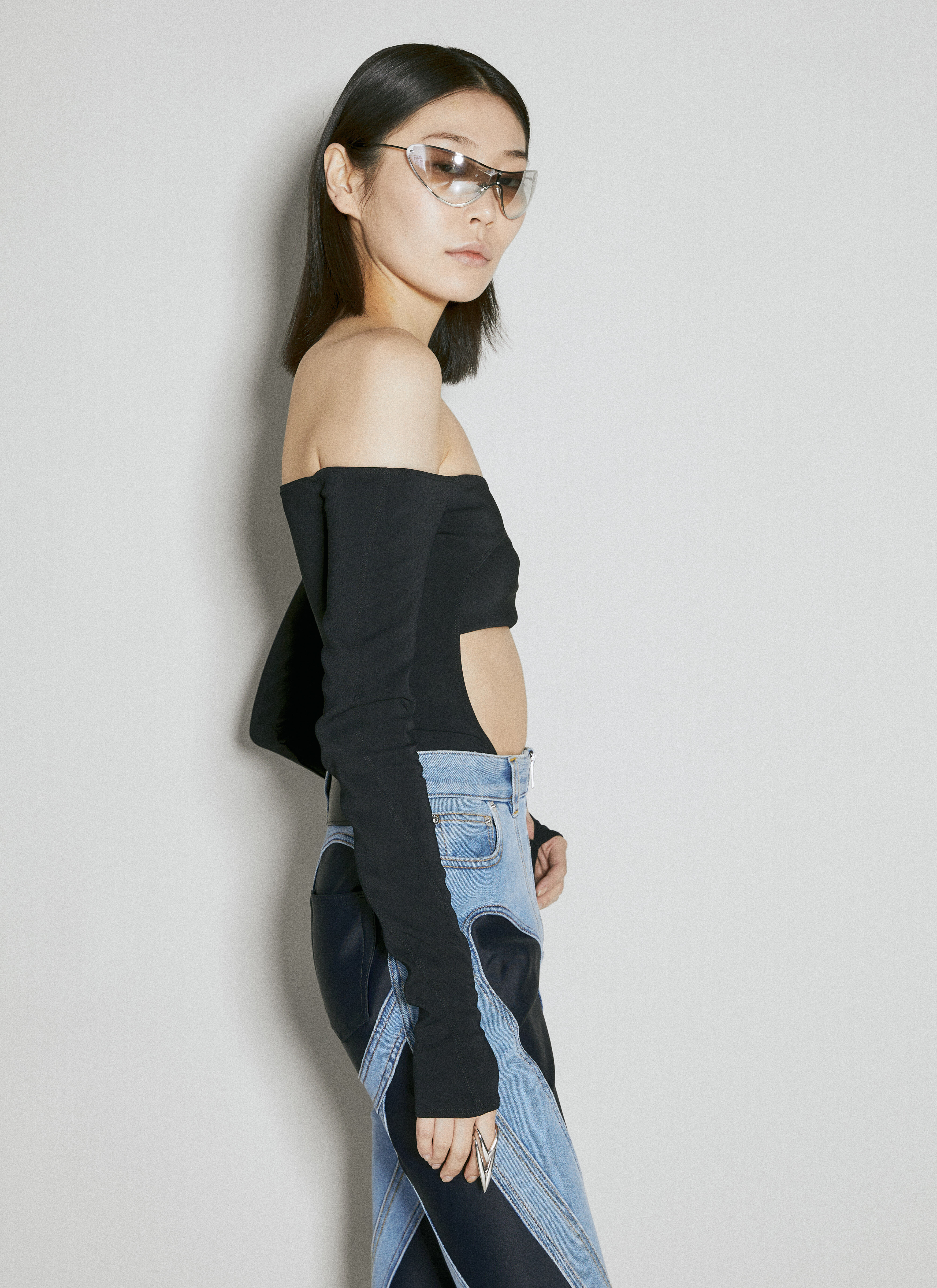 Mugler レディース サークル ボディスーツ の ブラック | LN-CC®