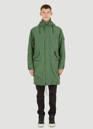 Stone Island Fish Tail Parka Coat Green sto0150015