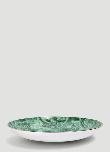 L'Objet Malachite Round Platter Green wps0644150