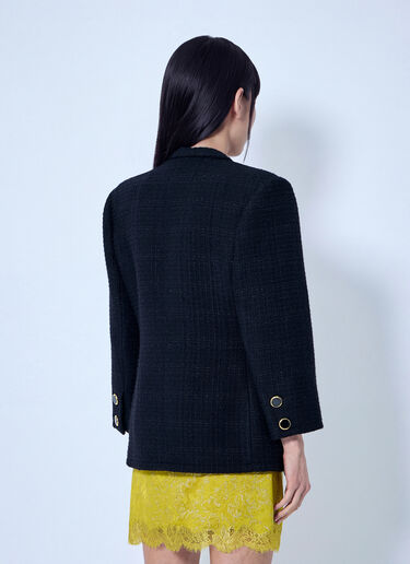 LN-CC® - Saint Laurent: Single-Breasted Jacket in Tweed - Black Saint Laurent Single-Breasted Jacket in Tweed Black sla0265023