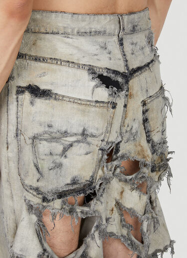 Balenciaga Destroyed Jeans Grey bal0152043