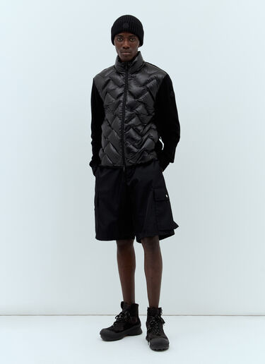 Padded Zip-Up Cardigan Moncler Padded Zip-Up Cardigan Black mon0157045