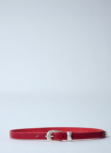 Our Legacy 2 CM Belt Red our0360003
