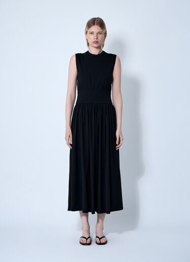 TOTEME Sleeveless Cotton Tee Dress Black tot0261011